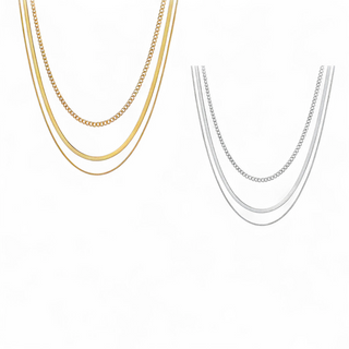 LUME Triple layer Essential Gold Necklace