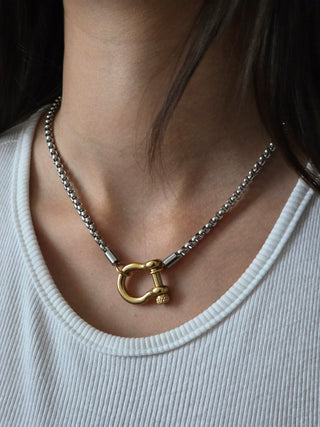 LUME Shackle Charm Holder Necklace