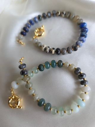 Beads Charm Bracelet Gold Sailor Clasp