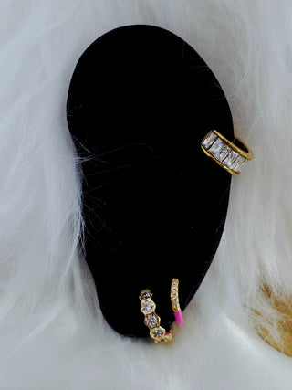 LUME Baguette Gem Geometric Cuff