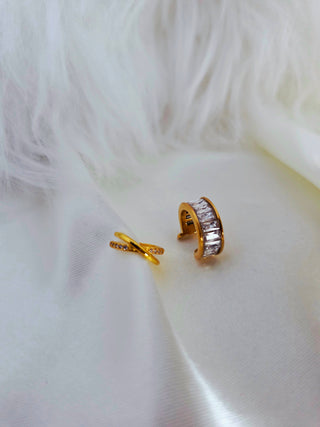 LUME Baguette Gem Geometric Cuff