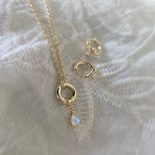 14K Gold Vermeil Openable Charm Holder 2.5mm Rolo Chain Necklace