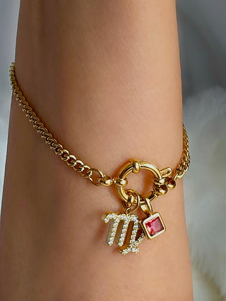 LUME AQ Zodiac Astrological CZ pave Charms