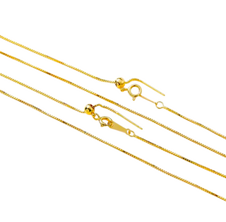 Adjustable Link Chain Slider Charm Necklace