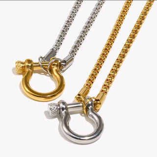 LUME Shackle Charm Holder Necklace