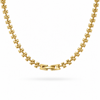 Box Clasp Vintage Choker Chain in 18k Gold