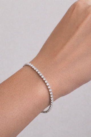 Sterling Silver tennis bracelet — detail