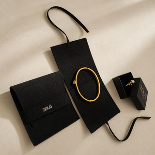 Gold Sculptural Ring Set with Marquise Stone