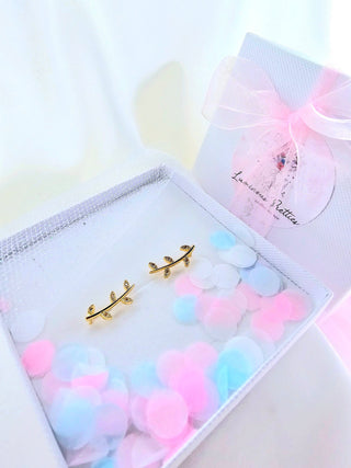 18K Gold Sterling silver Climbers threader earrings,curve vine leaf climber earrings,silver gold threaders,zirconia dainty stacking earring