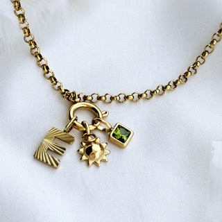 Initial Alphabet Pearl Letter charms 18K Gold Textured Letter necklace, symbol positivity,stacking pendant,waterproof,personalised jewellery