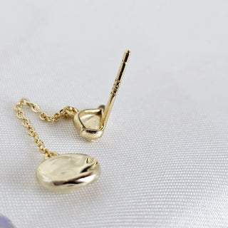 Bird Opal Gem long chain drop earrings, Sterling silver 14K light gold dangle drop stud earrings, Opal gemstone.