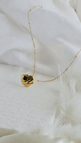 Hugging Heart Tarnishfree pendant necklace in 18K Gold,stacking gold necklace,hug pendant,love and friendship gift for her
