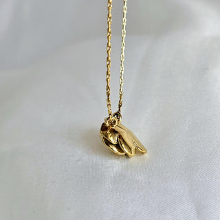 Rose pendant 18k Gold Tarnishfree pendant necklace, 3D floral gold pendant,love and friendship gift for her,dainty thin adjustable chain