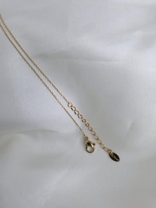 18K Gold-Plated double layered Chain with Blue Fire Opal Teardrop Charm,bridesmaids wedding jewellery,tarnishfree waterproof jewellery