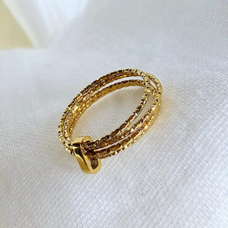 Multi band dainty gold ring 18k gold,waterproof gold ring jewellery,stacking rings hack,textured Slim Gold Ring Set, Everyday