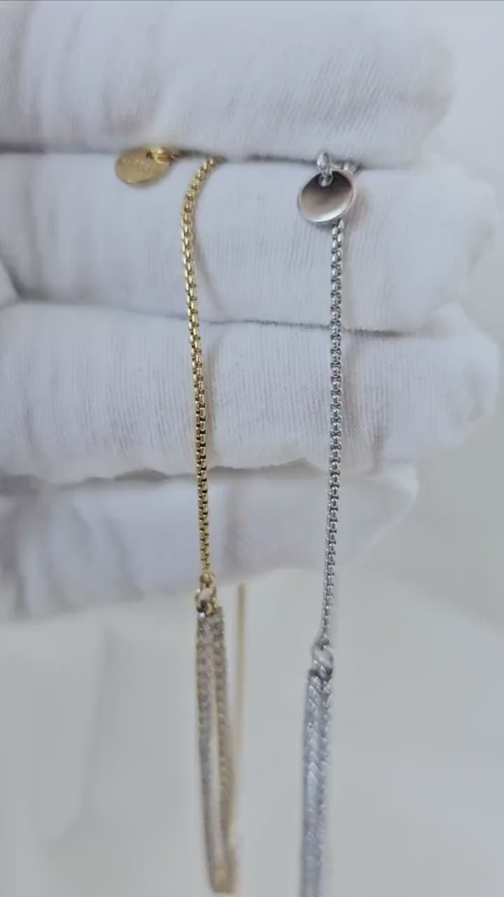 Tarnishfree Anklets double layered cubic zirconia chain,18k gold adjustable Anklets,waterproof jewellery,Gift for her,stacking