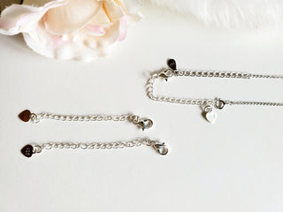 925 Sterling silver, 14K Gold, Rose Gold Necklace extensions extenders,adjustable length jewellery extenders, bracelet extenders,extension